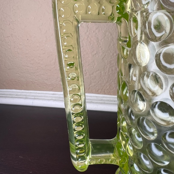 Antique 1880 EAPG Attenbury and Co Polka Dot Pitcher, Early American Pressed Gla - Picture 8 of 10